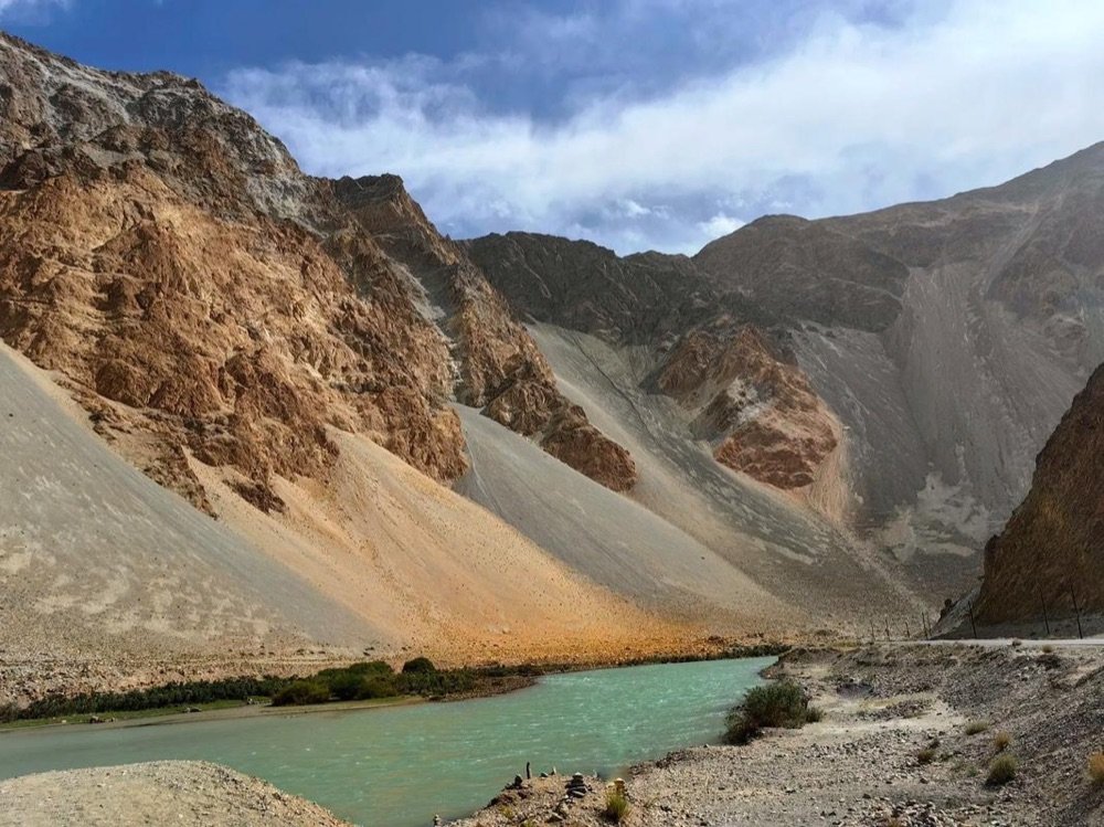 Frontier pass near the Pamir highway